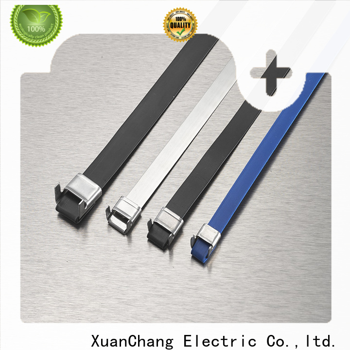 top plastic coated stainless steel cable ties supply in power transmission