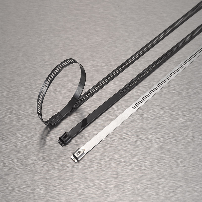 Epoxy-Polyester Coated Ladder Type Stainless Steel Cable Tie.