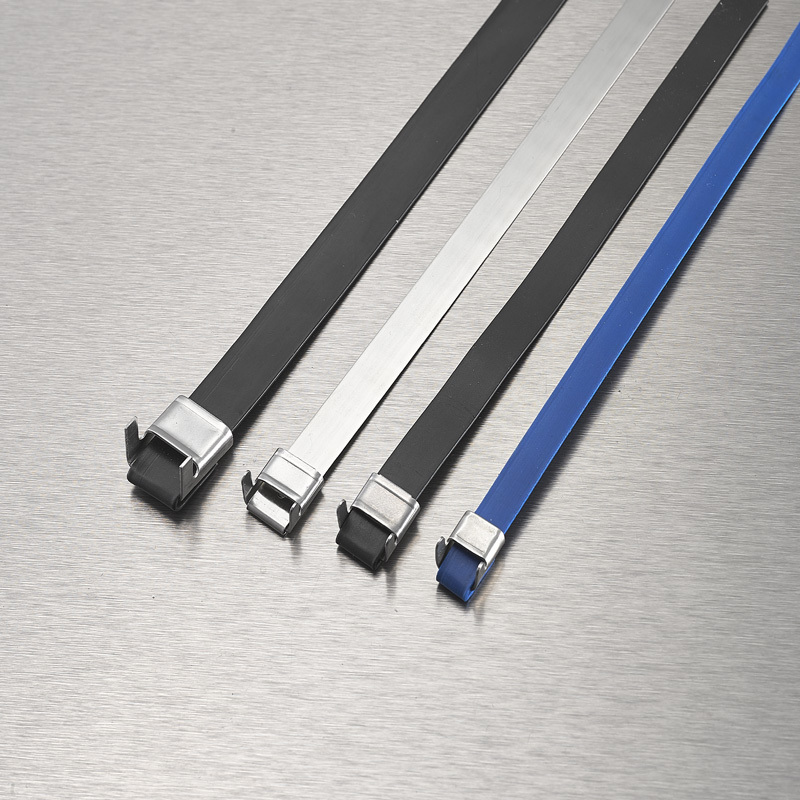 L Type  PVC Coated Stainless Steel Cable Tie